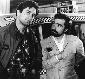 Scorsese y De Niro en 'Taxi Driver' (1974)